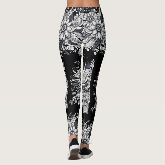 abstract women face leggings (Rückseite)