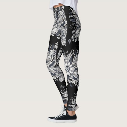 abstract women face leggings (Links)