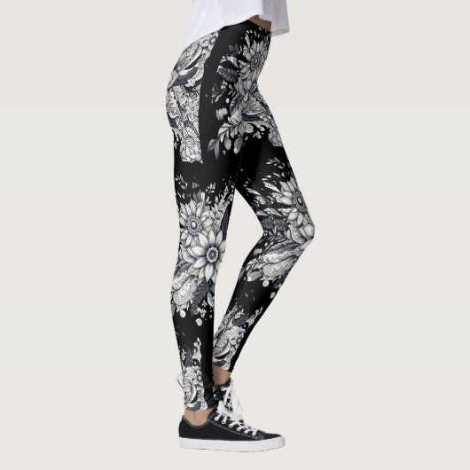 abstract women face leggings (Rechts)