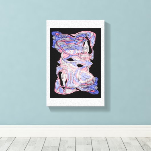 Abstract Woven Spirit Canvas Art Leinwanddruck (Insitu (Holzboden))