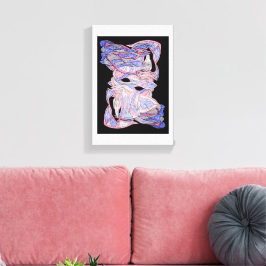 Abstract Woven Spirit Canvas Art Leinwanddruck (Insitu (Wohnzimmer))