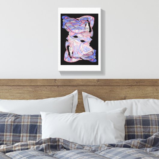 Abstract Woven Spirit Canvas Art Leinwanddruck (Insitu (Schlafzimmer))