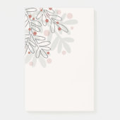 Abstract Xmas holidays mistletoe Post-it Klebezettel (Vorderseite)