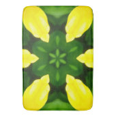 ABSTRACT YELLOW AND GREEN DRAWING. SAMER BRASIL. 3 BADEMATTE (Vorderseite Vertikal)