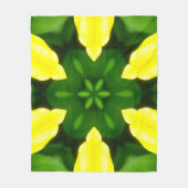 ABSTRACT YELLOW AND GREEN DRAWING. SAMER BRASIL. 3 FLEECEDECKE (Vorderseite)