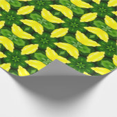 ABSTRACT YELLOW AND GREEN DRAWING. SAMER BRASIL. 3 GESCHENKPAPIER (Ecke)