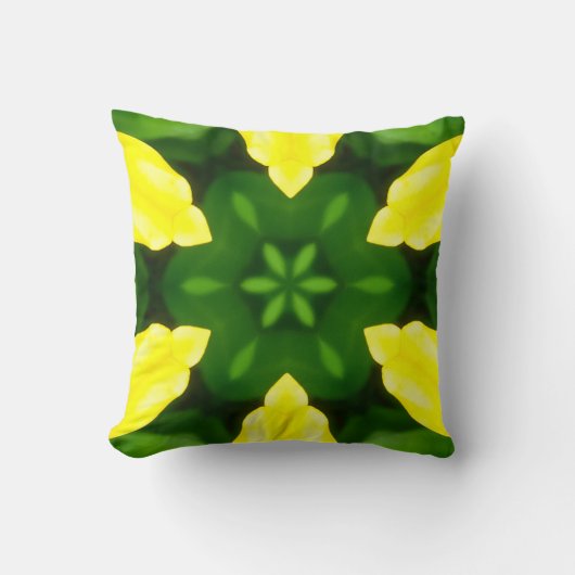 ABSTRACT YELLOW AND GREEN DRAWING. SAMER BRASIL. 3 KISSEN (Vorderseite)