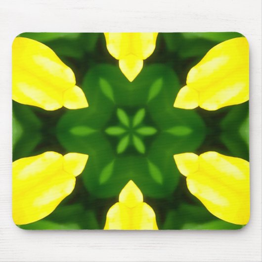 ABSTRACT YELLOW AND GREEN DRAWING. SAMER BRASIL. 3 MOUSEPAD (Vorne)