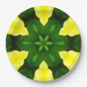 ABSTRACT YELLOW AND GREEN DRAWING. SAMER BRASIL. 3 PAPPTELLER (Vorderseite)