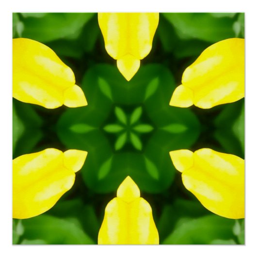 ABSTRACT YELLOW AND GREEN DRAWING. SAMER BRASIL. 3 POSTER (Vorderseite)