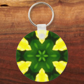 ABSTRACT YELLOW AND GREEN DRAWING. SAMER BRASIL. 3 SCHLÜSSELANHÄNGER (Vorderseite)