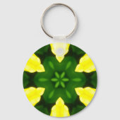 ABSTRACT YELLOW AND GREEN DRAWING. SAMER BRASIL. 3 SCHLÜSSELANHÄNGER (Rückseite)