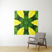 ABSTRACT YELLOW AND GREEN DRAWING. SAMER BRASIL. 3 WANDTEPPICH (Beispiel (Horizontal))
