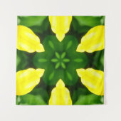 ABSTRACT YELLOW AND GREEN DRAWING. SAMER BRASIL. 3 WANDTEPPICH (Vorderseite)