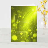 Abstract yellow lights and shapes karte (Gelbe Blume)