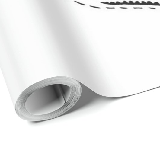 Abstract Zebra Canvas Black White Geschenkpapier (Rolleneckpunkt)