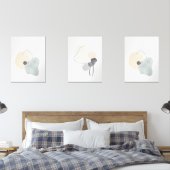 Abstract Zen Shapes Minimalist Wall Art Set (Schlafzimmer)