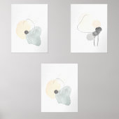 Abstract Zen Shapes Minimalist Wall Art Set (Vorderseite)