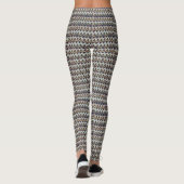 Abstract Zigzag Texture Pattern Design 1311 Leggings (Rückseite)