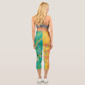 Abstract Zusammensetzung Capri Leggings (Rückseite)