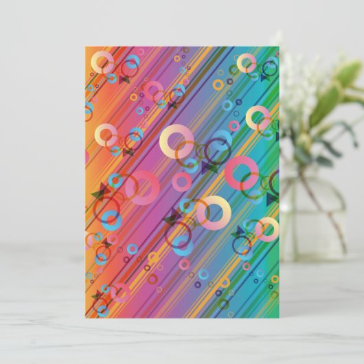 Abstract Zusammensetzung Dankeskarte (Stehend Vorderseite)