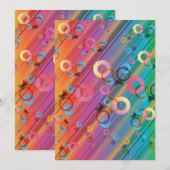 Abstract Zusammensetzung Dankeskarte (Vorne/Hinten)