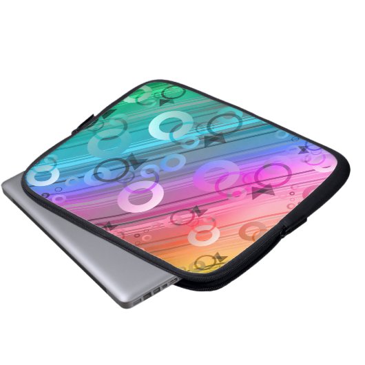 Abstract Zusammensetzung Laptopschutzhülle (Vorne Knopf)