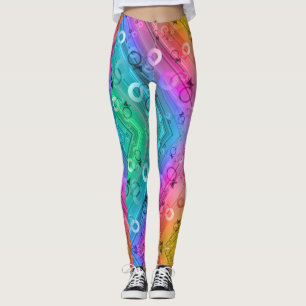 Abstract Zusammensetzung Leggings