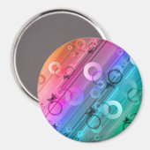 Abstract Zusammensetzung Magnet (Vorderseite/Rückseite)