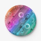 Abstract Zusammensetzung Pappteller (Vorderseite)