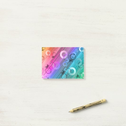 Abstract Zusammensetzung Post-it Klebezettel (Auf Schreibtisch)