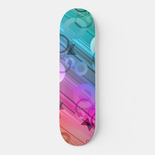 Abstract Zusammensetzung Skateboard (Vorderseite)