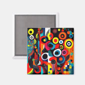 Abstracta Psychedelica 4 Magnet (Vorderseite/Rückseite)