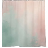 Abstracte Beliebte Blush Pink Mint Kollektion Duschvorhang (Vorderseite)