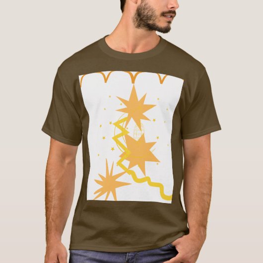 ABSTRACTE GRAFIK STARBURST T-Shirt (Vorderseite)