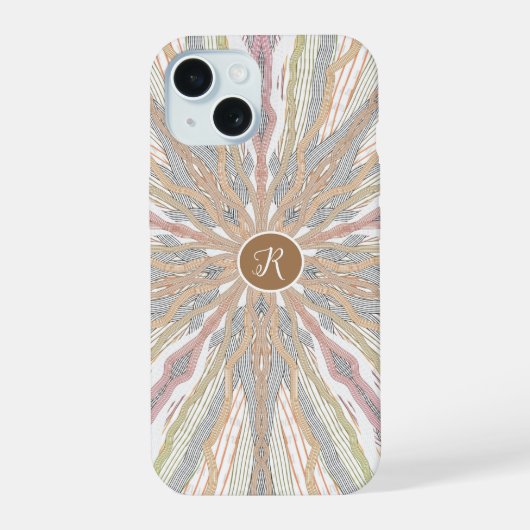 Abstracted Case-Mate iPhone Case 15 Hülle (Rückseite)