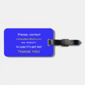 Abstracted Gepäckanhänger (Rückseite horizontal)