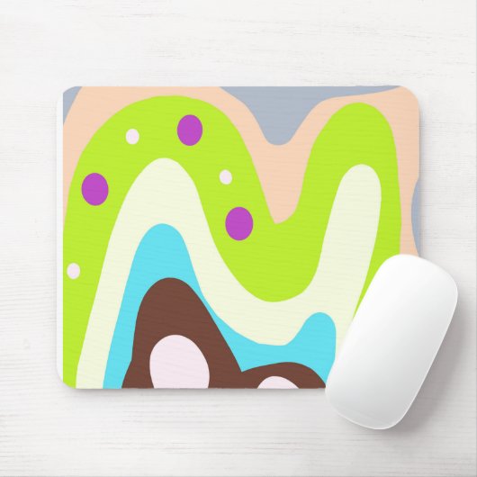 Abstracted painted mousepad (Mit Mouse)