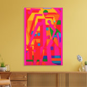 Abstracted Progress Leinwanddruck (Insitu (Wohnzimmer))