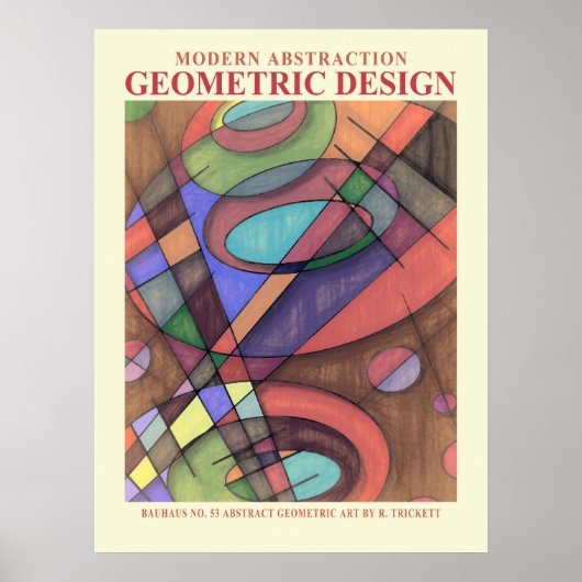 Abstractes geometrisches EP Nr. 3 Poster (Vorne)