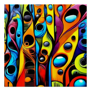 Abstracti Foliagi 4 Poster