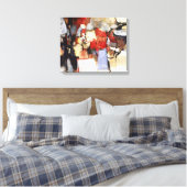 Abstraction 58 1964 0008 von Jose T Joya Leinwanddruck (Insitu (Schlafzimmer))