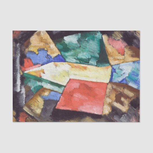 Abstraction Blue Yellow & Green von Marsden Hartle Seidenpapier (Vorderseite)