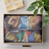 Abstraction Blue Yellow & Green von Marsden Hartle Seidenpapier (Geschenk)