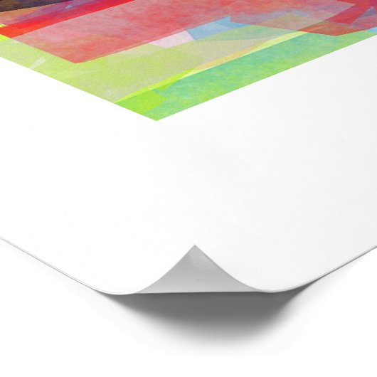 Abstraction by Roger R Whiteside print Poster (Ecke)