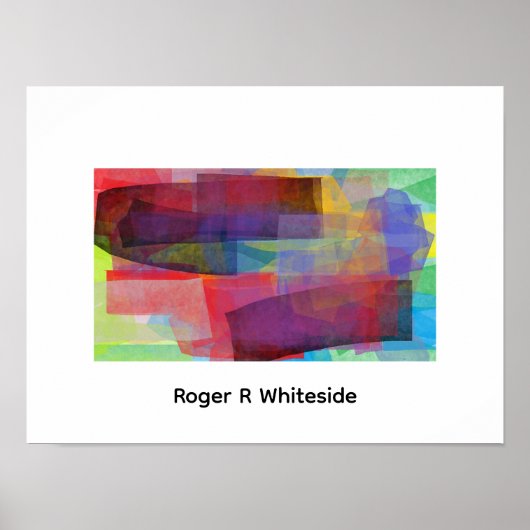 Abstraction by Roger R Whiteside print Poster (Vorne)
