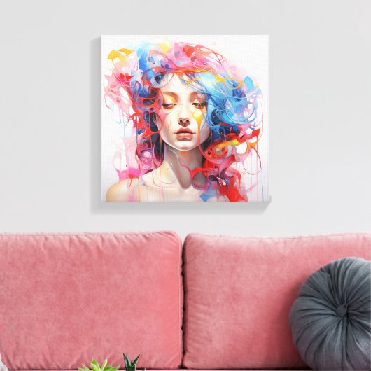 Abstractipop1 Leinwanddruck (Insitu (Wohnzimmer))