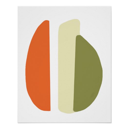 abstracto 3 formas poster (Vorderseite)