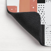 abstracto boho círculos y formas terracotta mousepad (Ecke)