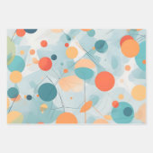 abstracto círculos pastel geschenkpapier set (Vorderseite)